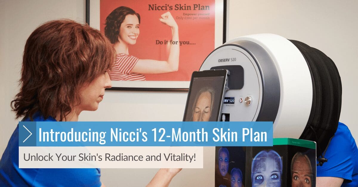 Nicci's 12 month skin treatment plan in Elgin